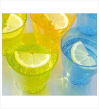 투명 플라스틱 음료 캠핑용 물 컵 10P 그린,블루,옐로우